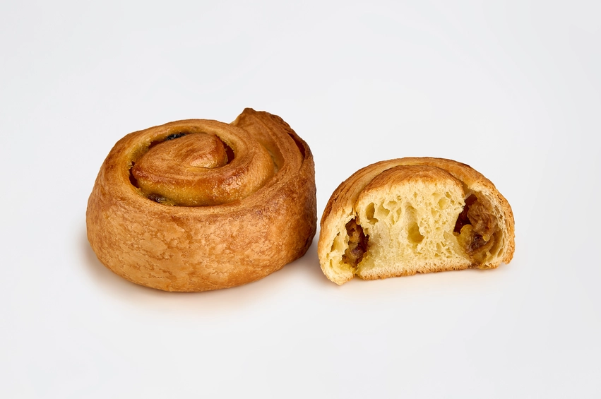 Улитка мини с кремом и изюмом мини